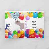 Dinosaurus verjaardagskaart voor 3-jarigen kaart (Binnen)