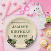 Dinosaurus Verjaardagspapier Bord Kinder Partij (Feest)