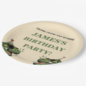 Dinosaurus Verjaardagspapier Bord Kinder Partij (Gekanteld)