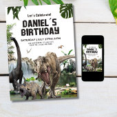 Dinosaurus verjaardagsuitnodiging T REX Verjaardag Kaart