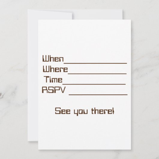 Dinosaurus verjaardagsuitnodiging voor jongen kaart (Achterkant)