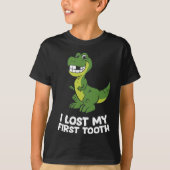 Dinosaurus verloor eerste tand t-shirt (Voorkant)