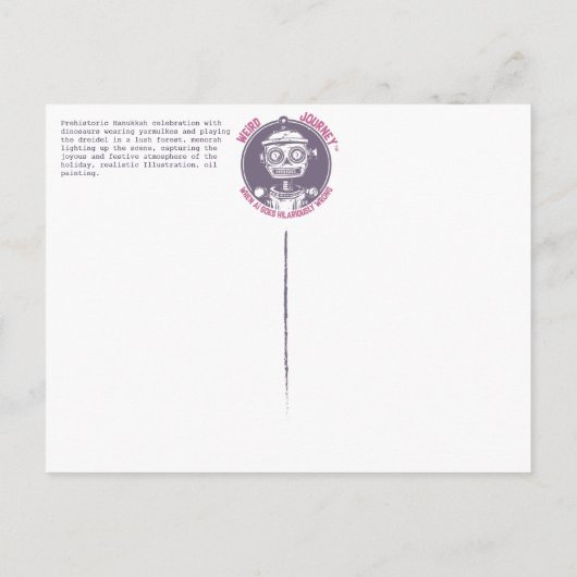 Dinosaurus Viering Ansichtkaart Briefkaart (Achterkant)