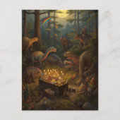 Dinosaurus Viering Ansichtkaart Briefkaart (Voorkant)