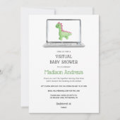 Dinosaurus Virtual Baby shower Kaart (Voorkant)