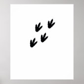 dinosaurus voetafdrukken poster (Voorkant)