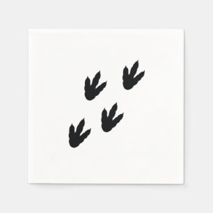 dinosaurus voetafdrukken servet