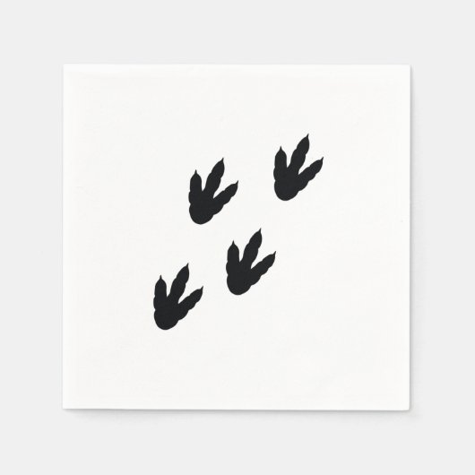 dinosaurus voetafdrukken servet (Voorkant)