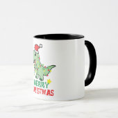 Dinosaurus Vrolijk Kerstfeest Mok (Voorkant rechts)