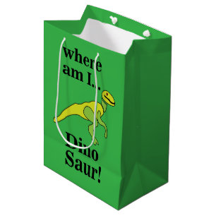 Dinosaurus Waar ben ik Grappig Medium Cadeauzakje