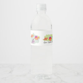 Dinosaurus Waterfles Etiket