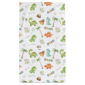 Dinosaurus Waterverf geschenkzak Klein Cadeauzakje (Achterkant)