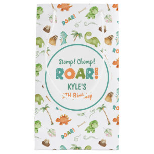 Dinosaurus Waterverf geschenkzak Klein Cadeauzakje