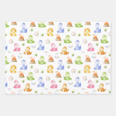 Dinosaurus Waterverf Inpakpapier Vel (Voorkant)