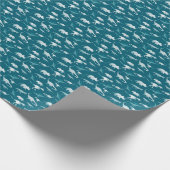 Dinosaurus Waterverf: Textielpatroon Cadeaupapier (Hoek)