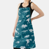 Dinosaurus Waterverf: Textielpatroon Schort (Insitu)