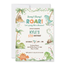 Dinosaurus Waterverf Verjaardag