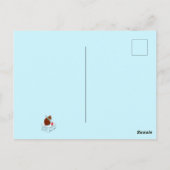 Dinosaurus waterverf verjaardagsfeestje cute briefkaart (Achterkant)