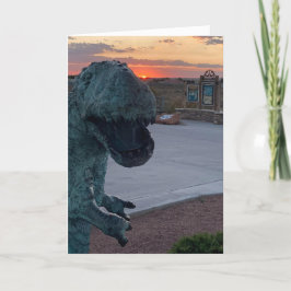 dinosaurus-wenskaart kaart