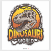 Dinosaurus Wereld Stickers (Vel)