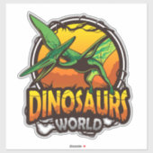Dinosaurus Wereld Stickers (Vel)