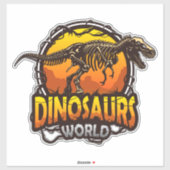 Dinosaurus Wereld Stickers (Vel)