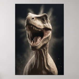 Dinosaurus Wild Dier Elegante Dramatische Portret Poster