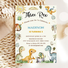 Dinosaurus Wilde Jongen Kaart