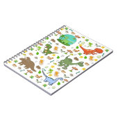 Dinosaurus Wildlife Spiraalschrift  Notitieboek (Linkerzijde)