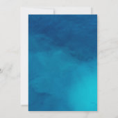 dinosaurus zwembad feest meisje verjaardag bedankkaart (Achterkant)