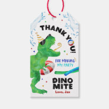 Dinosaurus Zwembad Feest Verjaardags Cadeautags