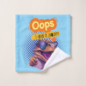 dinosauruscitaat bad handdoek (Wasdoekje)