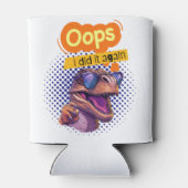 dinosauruscitaat blikjeskoeler (Achterkant)