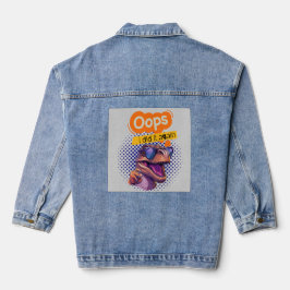 dinosauruscitaat denim jacket
