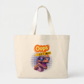 dinosauruscitaat grote tote bag (Voorkant)