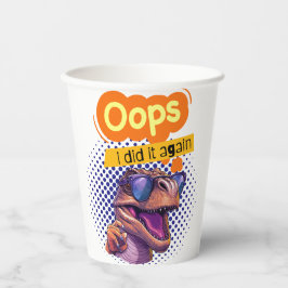 dinosauruscitaat papieren bekers