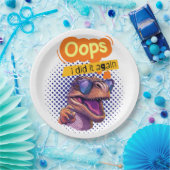 dinosauruscitaat papieren bordje (Feest)