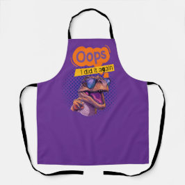 dinosauruscitaat schort