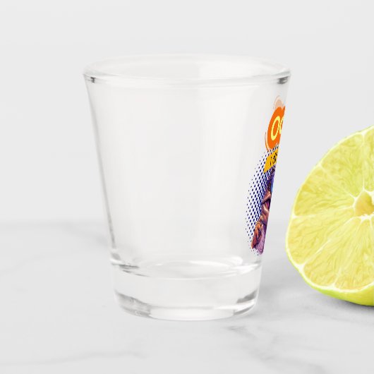 dinosauruscitaat shot glas (Links)