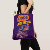 dinosauruscitaat tote bag (Dichtbij)