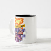 dinosauruscitaat tweekleurige koffiemok (Voorkant links)