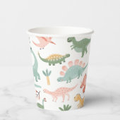 Dinosaurusdocument koppen papieren bekers (Achterkant)