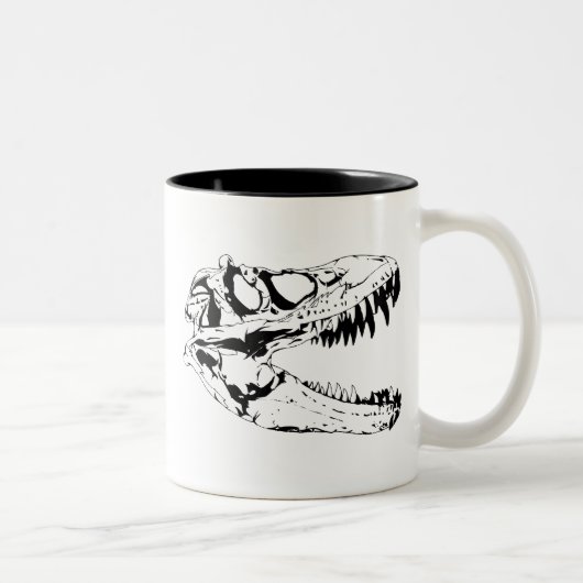 dinosaurusdruk tweekleurige koffiemok (Rechts)