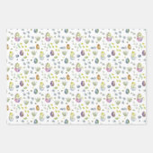 dinosaurusfeest in een baby shower inpakpapier vel (Voorkant 2)