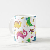 Dinosaurusfeest: waterverf. koffiemok (Voorkant links)