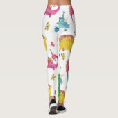 Dinosaurusfeest: waterverf. leggings (Achterkant)
