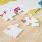 Dinosaurusfeest: waterverf. legpuzzel (Zijkant)