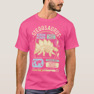 Dinosaurusfeiten - Stegosaurus Science Anatomy Gif T-shirt