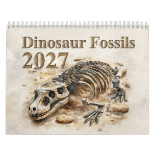 Dinosaurusfossielen – Prehistorisch fossiel 2027 Kalender