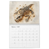 Dinosaurusfossielen – Prehistorisch fossiel 2027 Kalender (Feb 2027)